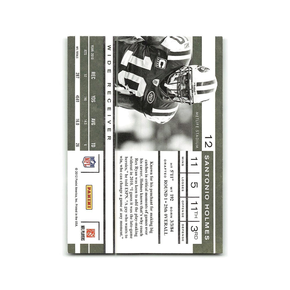 Fred Jackson 2011 Playoff Contenders #12 Buffalo Bills Football Card NM