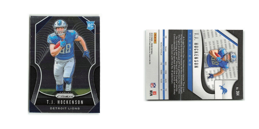 T.J. Hockenson 2019 Panini Prizm #364 Detroit Lions Football Card NM