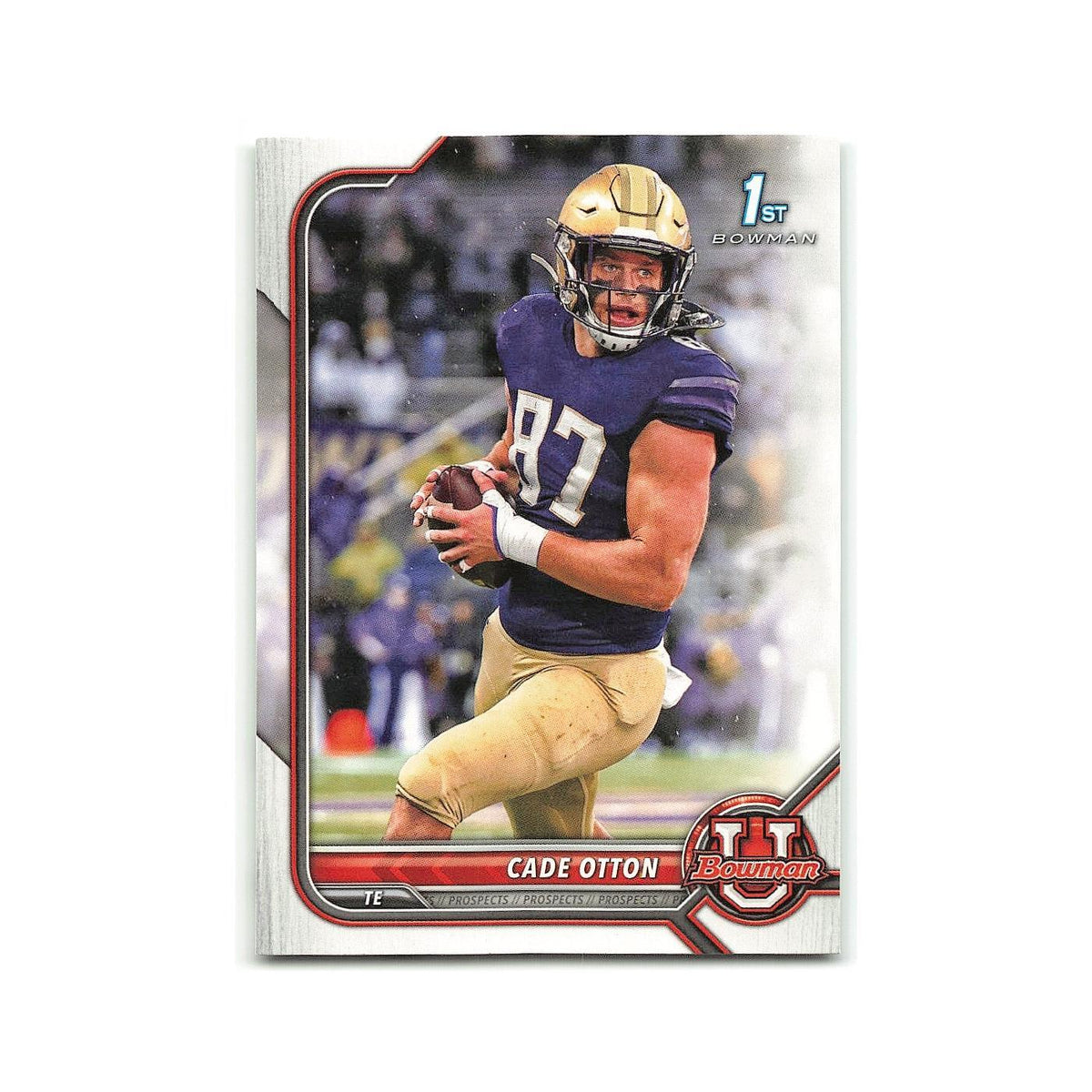 Cade Otton 2022 Bowman University #75 Washington Huskies Football Card NM