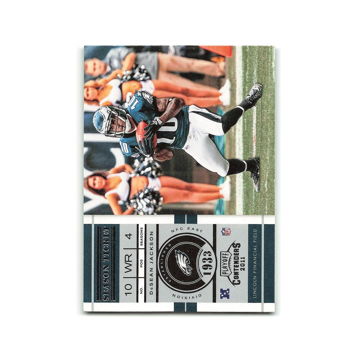 DeSean Jackson 2011 Playoff Contenders #58 Philadelphia Eagles Football Card NM
