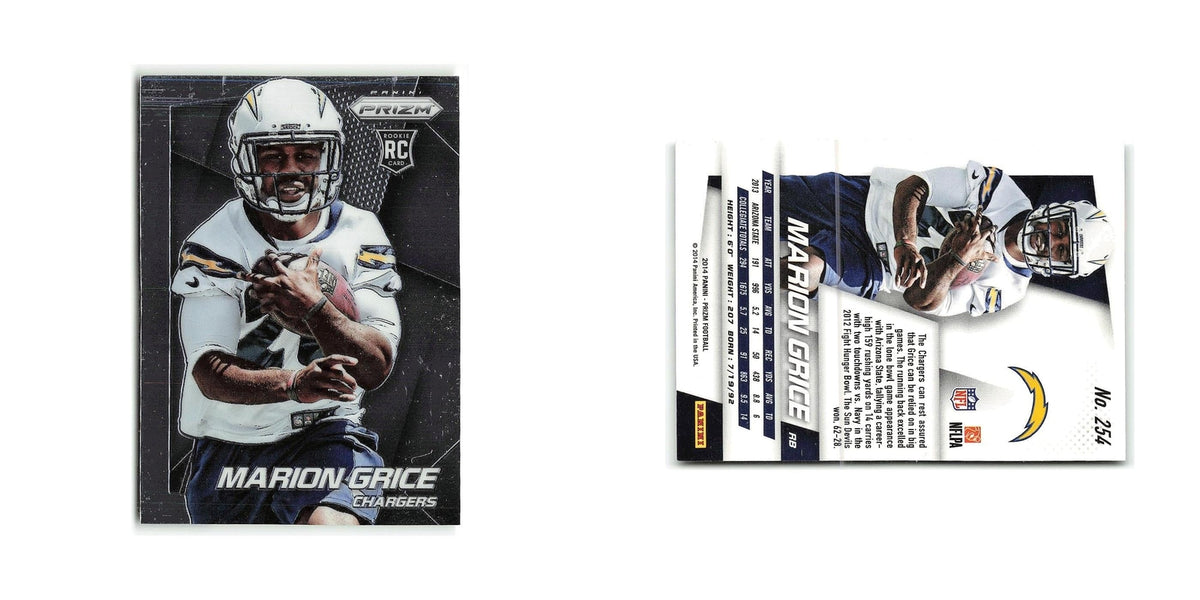 Marion Grice Rookie 2014 Panini Prizm #254 San Diego Chargers Football Card NM