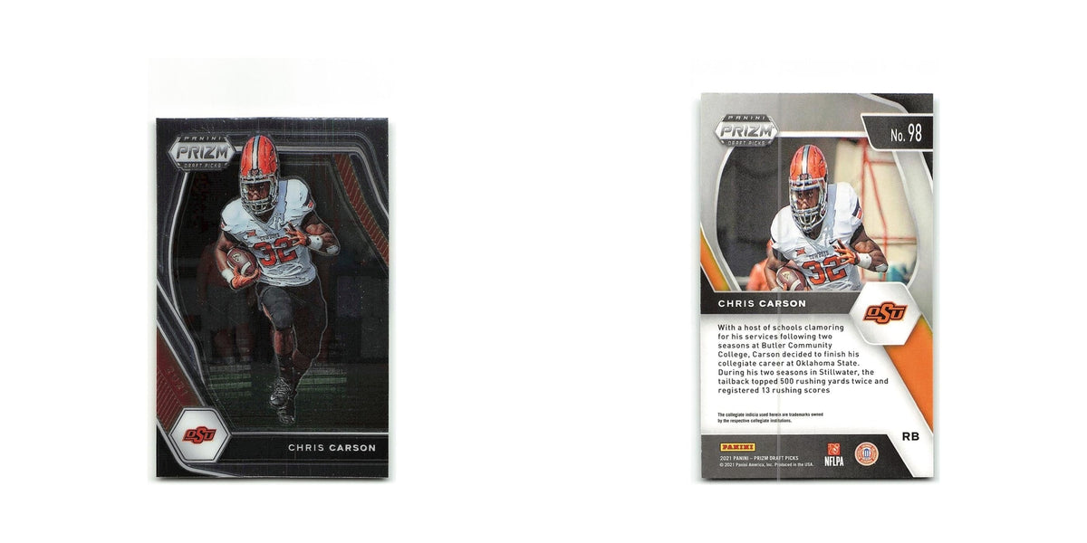 Chris Carson 2021 Panini Prizm Draft Picks Collegiate #98 NM