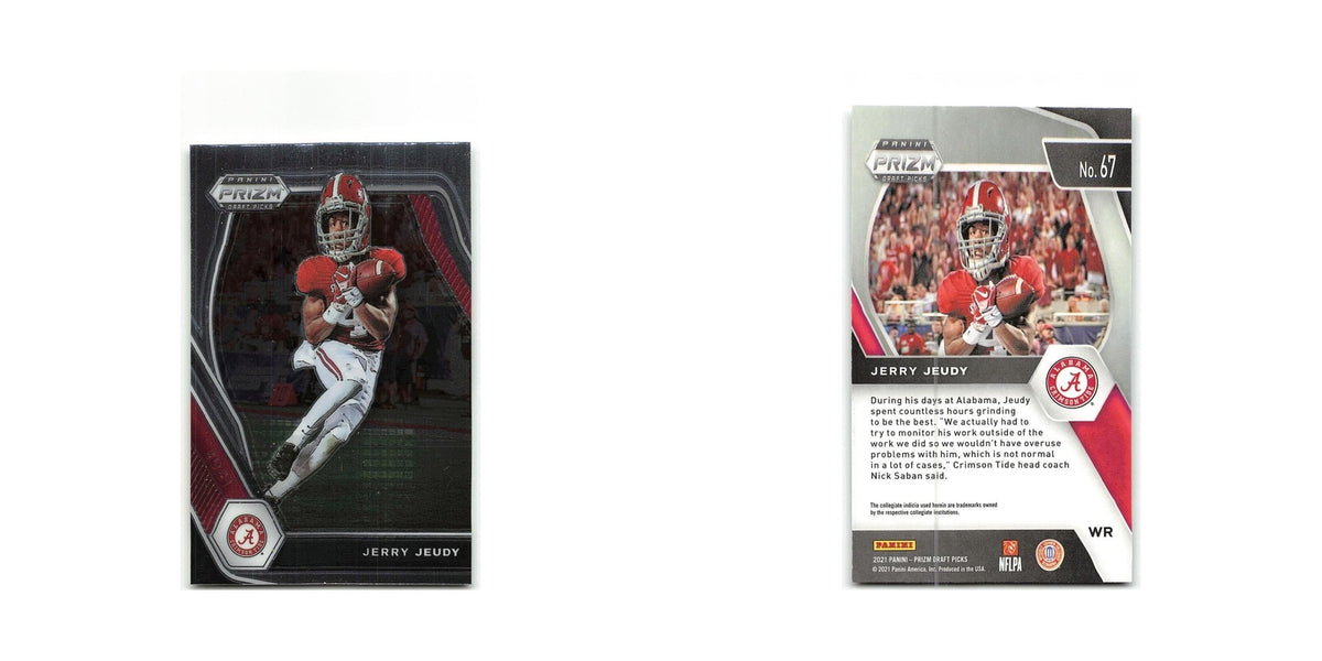 Jerry Jeudy 2021 Panini Prizm Draft Picks Collegiate #67 Alabama Crimson Tide NM