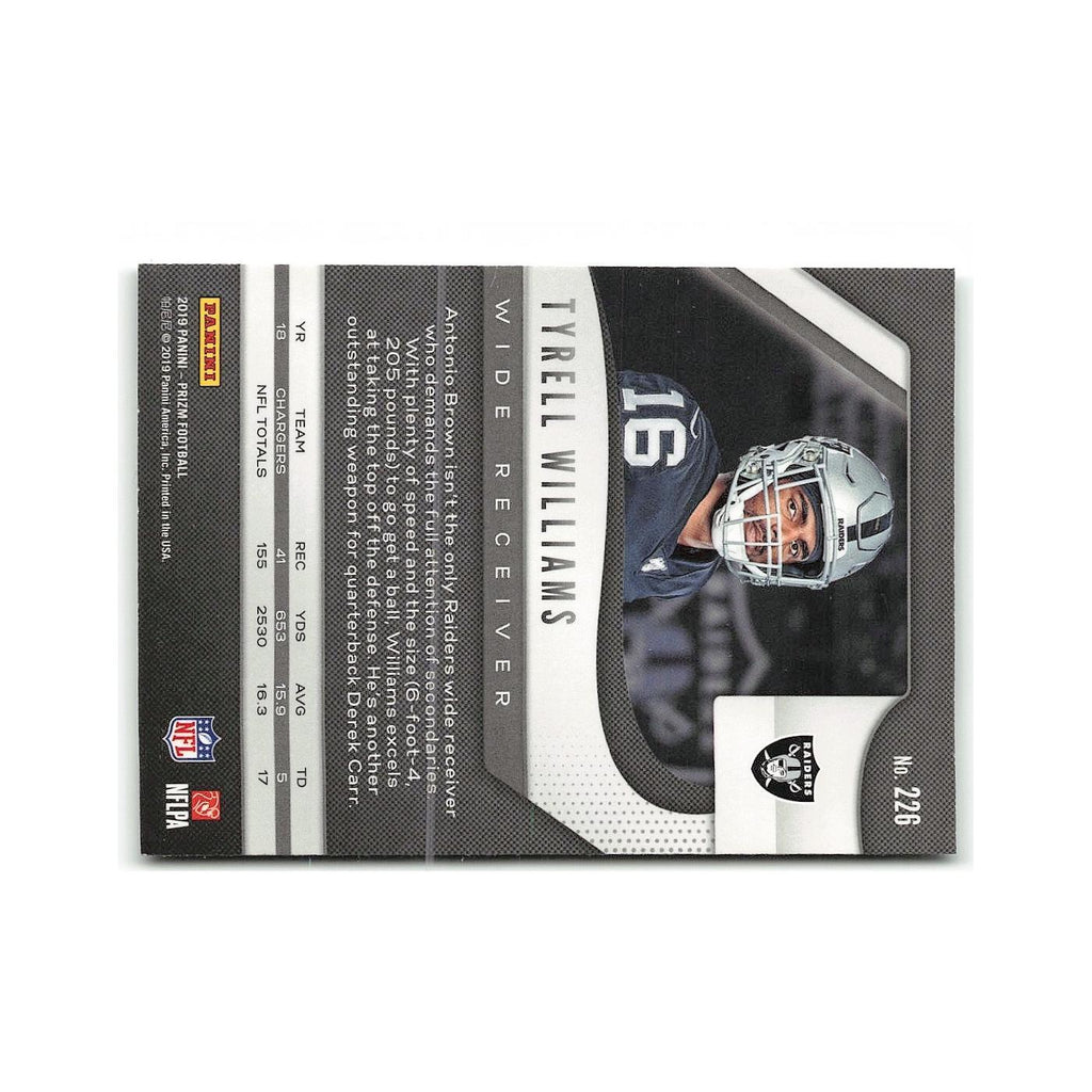Tyrell Williams 2019 Panini Prizm #226 Oakland Raiders Football Card NM