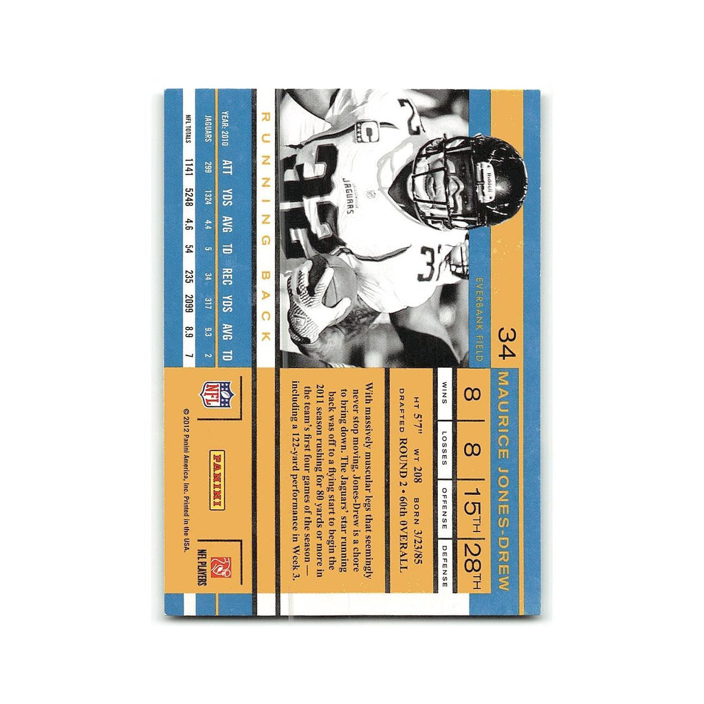 Maurice Jones-Drew 2011 Playoff Contenders #34 Jacksonville Jaguars NM