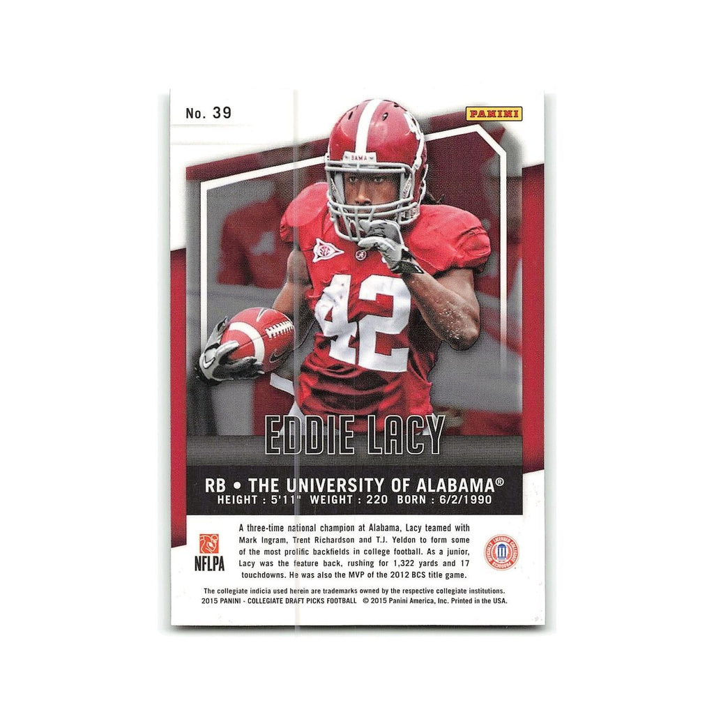 Eddie Lacy 2015 Panini Prizm Collegiate Draft Picks #39 Alabama Crimson Tide NM