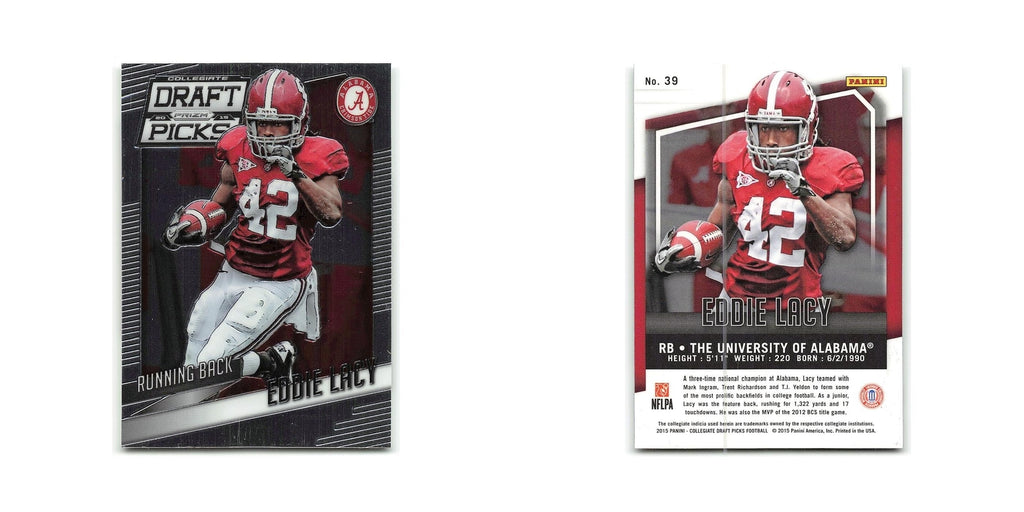 Eddie Lacy 2015 Panini Prizm Collegiate Draft Picks #39 Alabama Crimson Tide NM