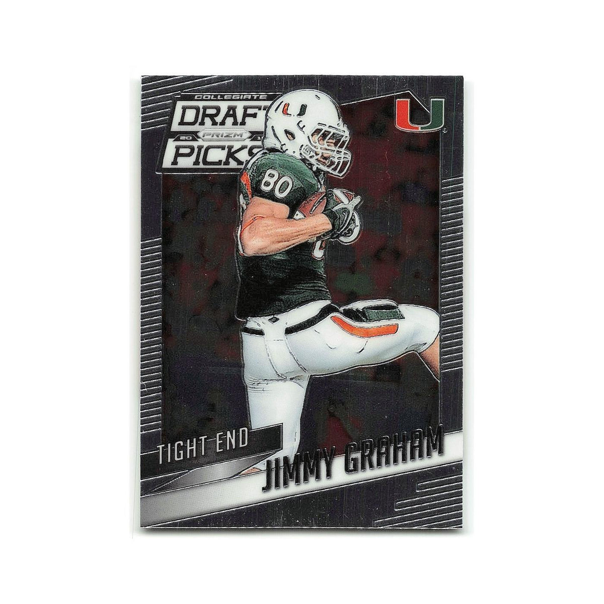 Jimmy Graham 2015 Panini Prizm Collegiate Draft Picks #47 Miami Hurricanes NM