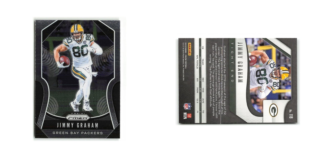 Jimmy Graham 2019 Panini Prizm #118 Green Bay Packers Football Card NM