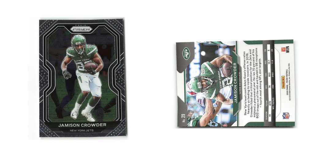 Jamison Crowder 2020 Panini Prizm #29 New York Jets Football Card NM
