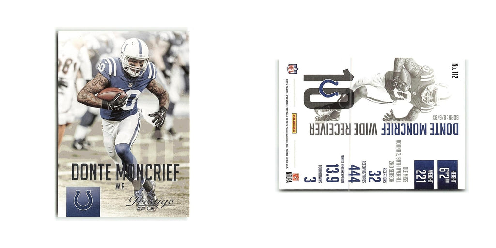 Donte Moncrief 2015 Panini Prestige #112 Indianapolis Colts Football Card NM