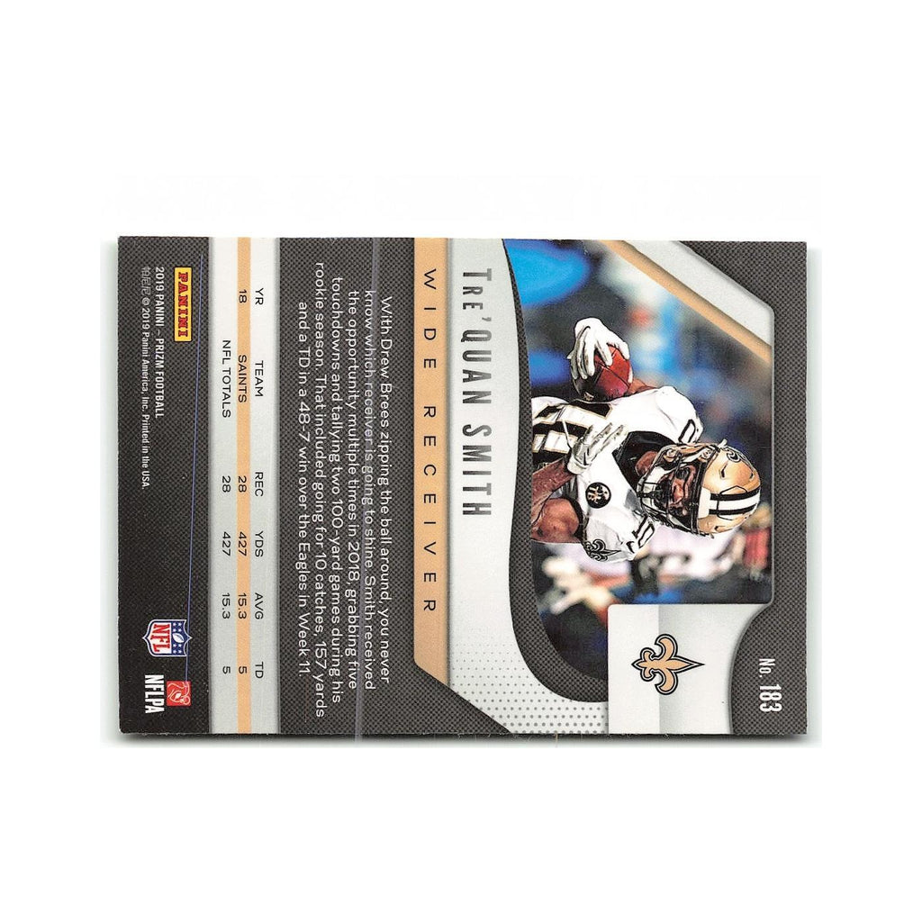 Tre'Quan Smith 2019 Panini Prizm #183 New Orleans Saints Football Card NM