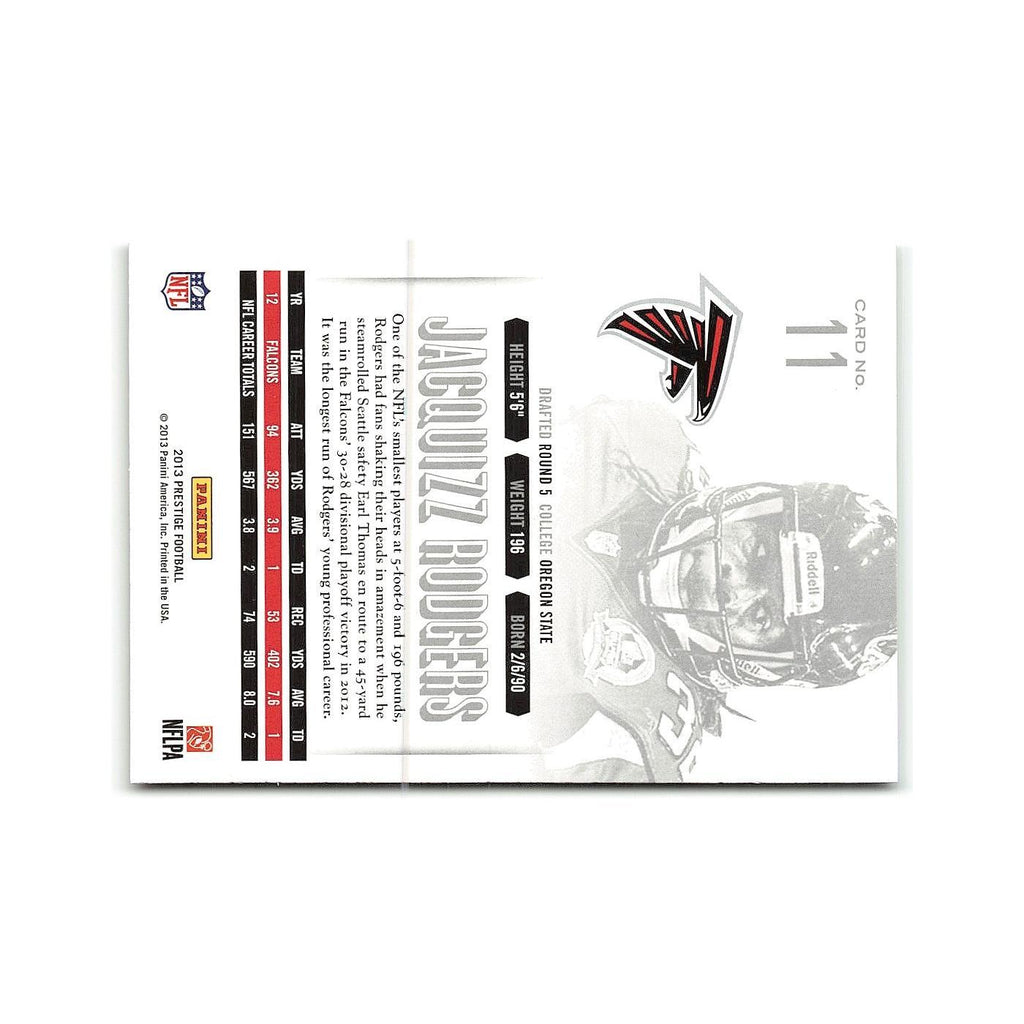 Jacquizz Rodgers 2013 Panini Prestige #11 Atlanta Falcons Football Card NM