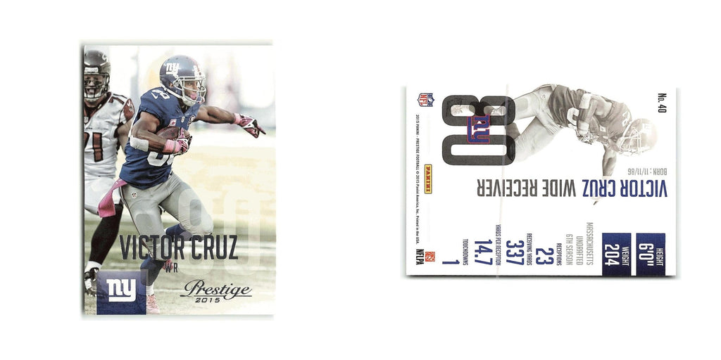 Victor Cruz 2015 Panini Prestige #40 New York Giants Football Card NM