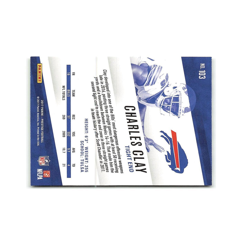 Charles Clay 2017 Panini Prestige #103 Buffalo Bills Football Card NM
