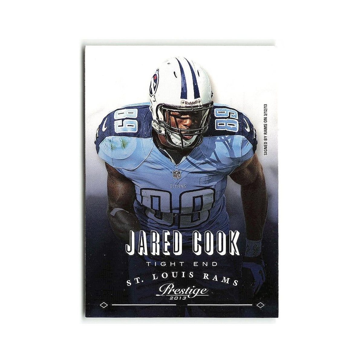 Jared Cook 2013 Panini Prestige #159 St. Louis Rams Football Card NM