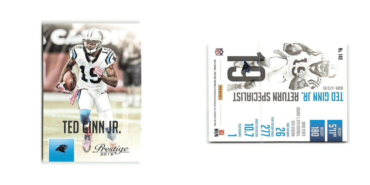 Ted Ginn Jr. 2015 Panini Prestige #140 Carolina Panthers Football Card NM