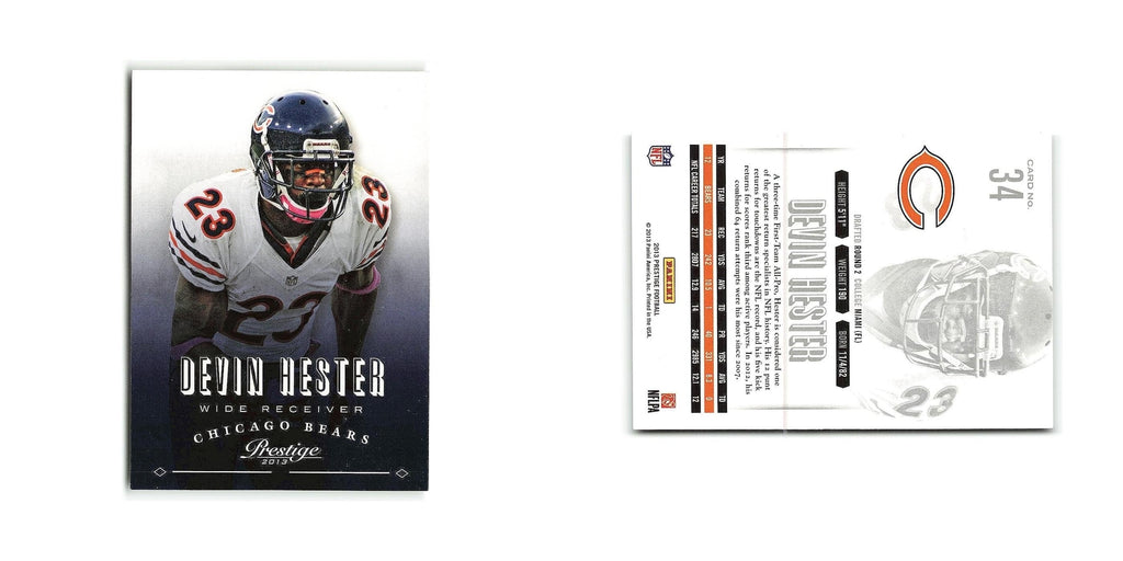 Devin Hester 2013 Panini Prestige #34 Chicago Bears Football Card NM