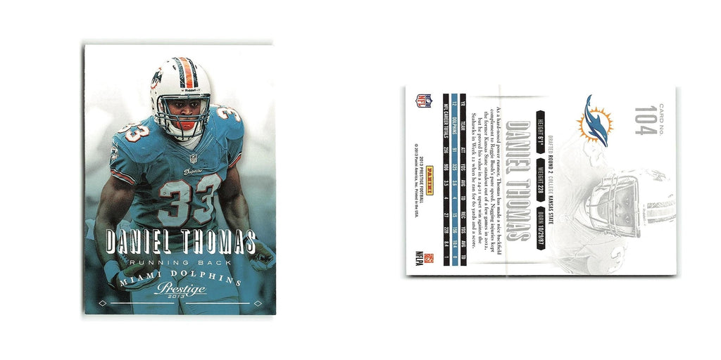 Daniel Thomas 2013 Panini Prestige #104 Miami Dolphins Football Card NM
