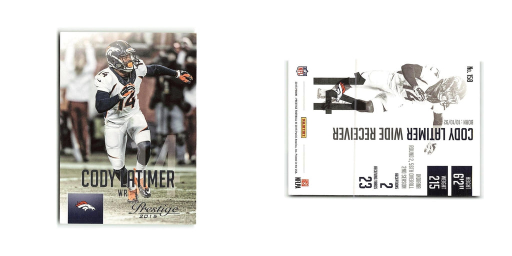 Cody Latimer 2015 Panini Prestige #158 Denver Broncos Football Card NM