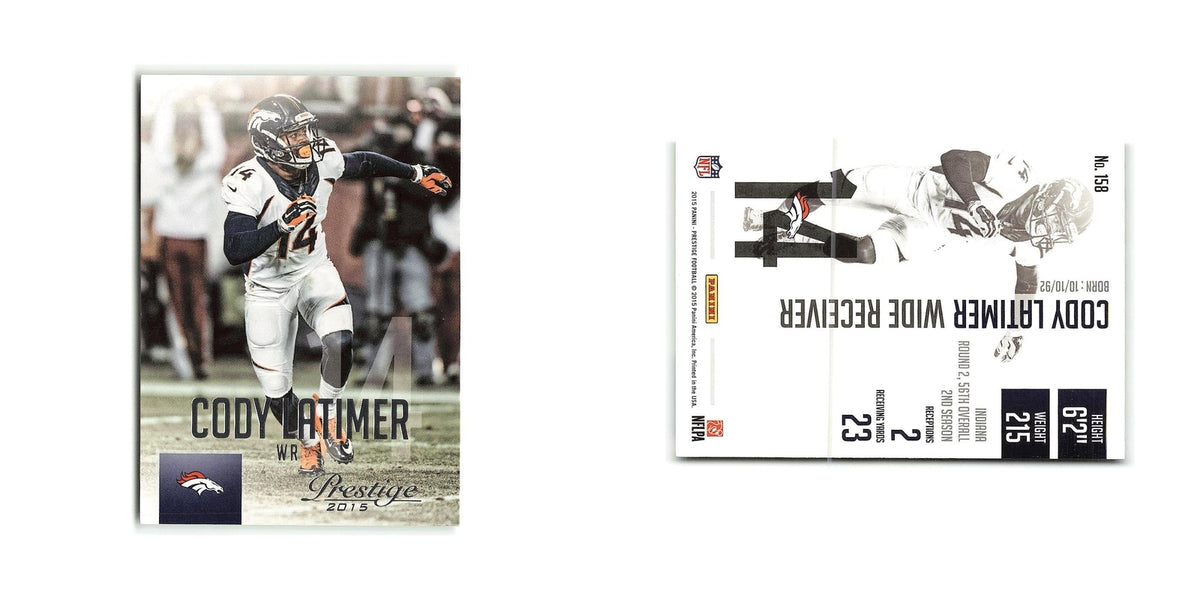 Cody Latimer 2015 Panini Prestige #158 Denver Broncos Football Card NM