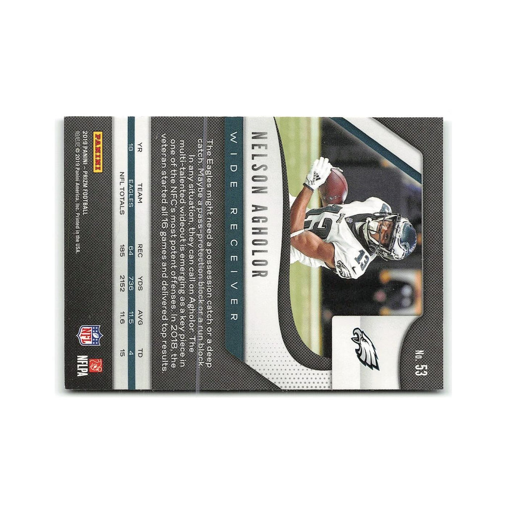 Nelson Agholor 2019 Panini Prizm #53 Philadelphia Eagles Football Card NM