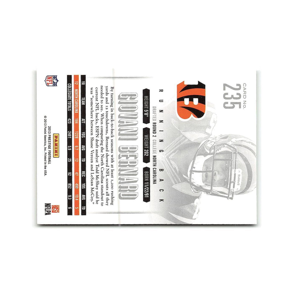 Giovani Bernard Rookie 2013 Panini Prestige #235 Cincinnati Bengals NM