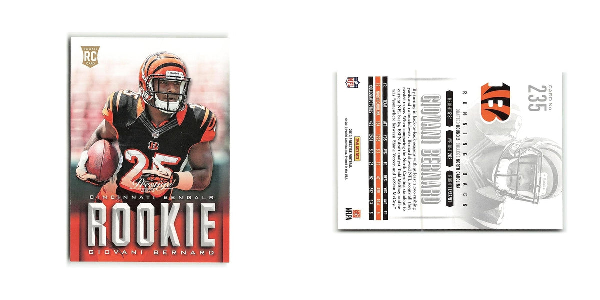 Giovani Bernard Rookie 2013 Panini Prestige #235 Cincinnati Bengals NM