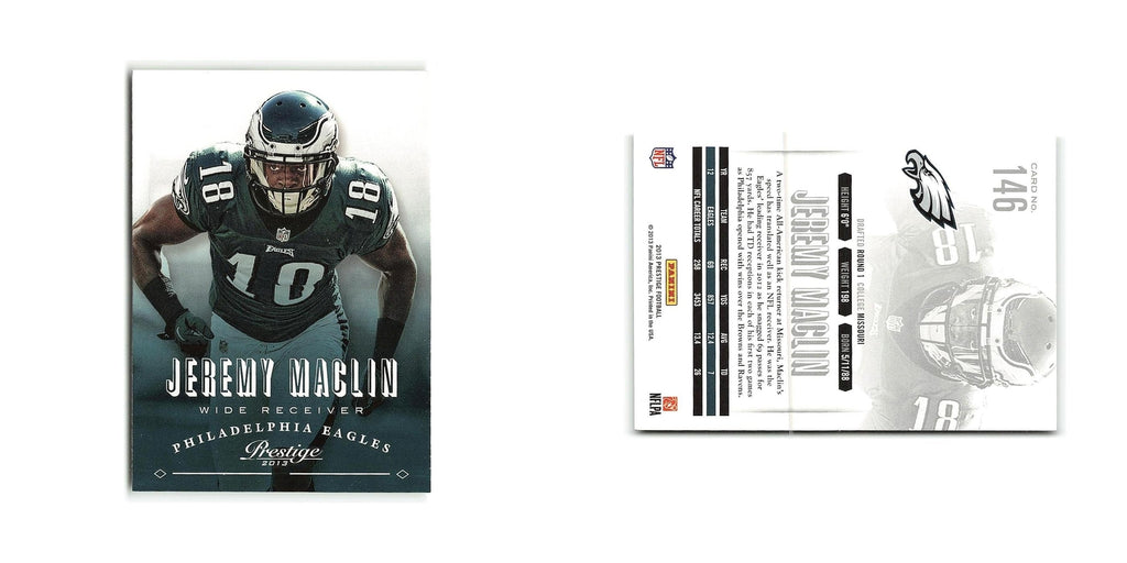 Jeremy Maclin 2013 Panini Prestige #146 Philadelphia Eagles Football Card NM
