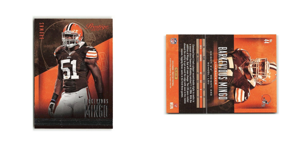 Barkevious Mingo 2014 Panini Prestige #44 Cleveland Browns Football Card NM