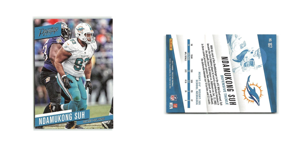 Ndamukong Suh 2017 Panini Prestige #167 Miami Dolphins Football Card NM