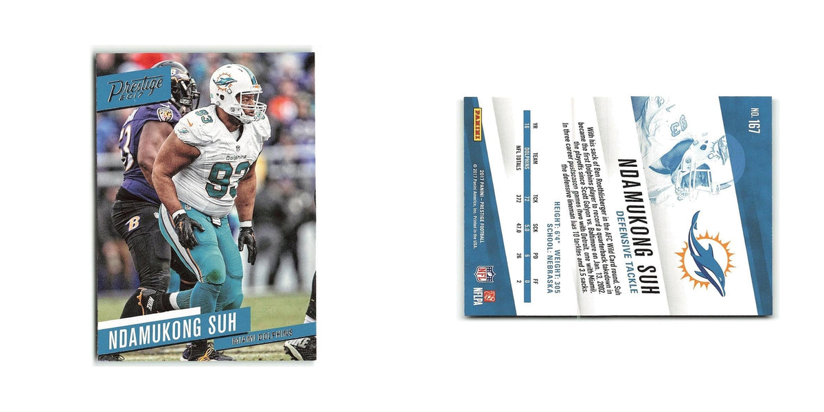 Ndamukong Suh 2017 Panini Prestige #167 Miami Dolphins Football Card NM