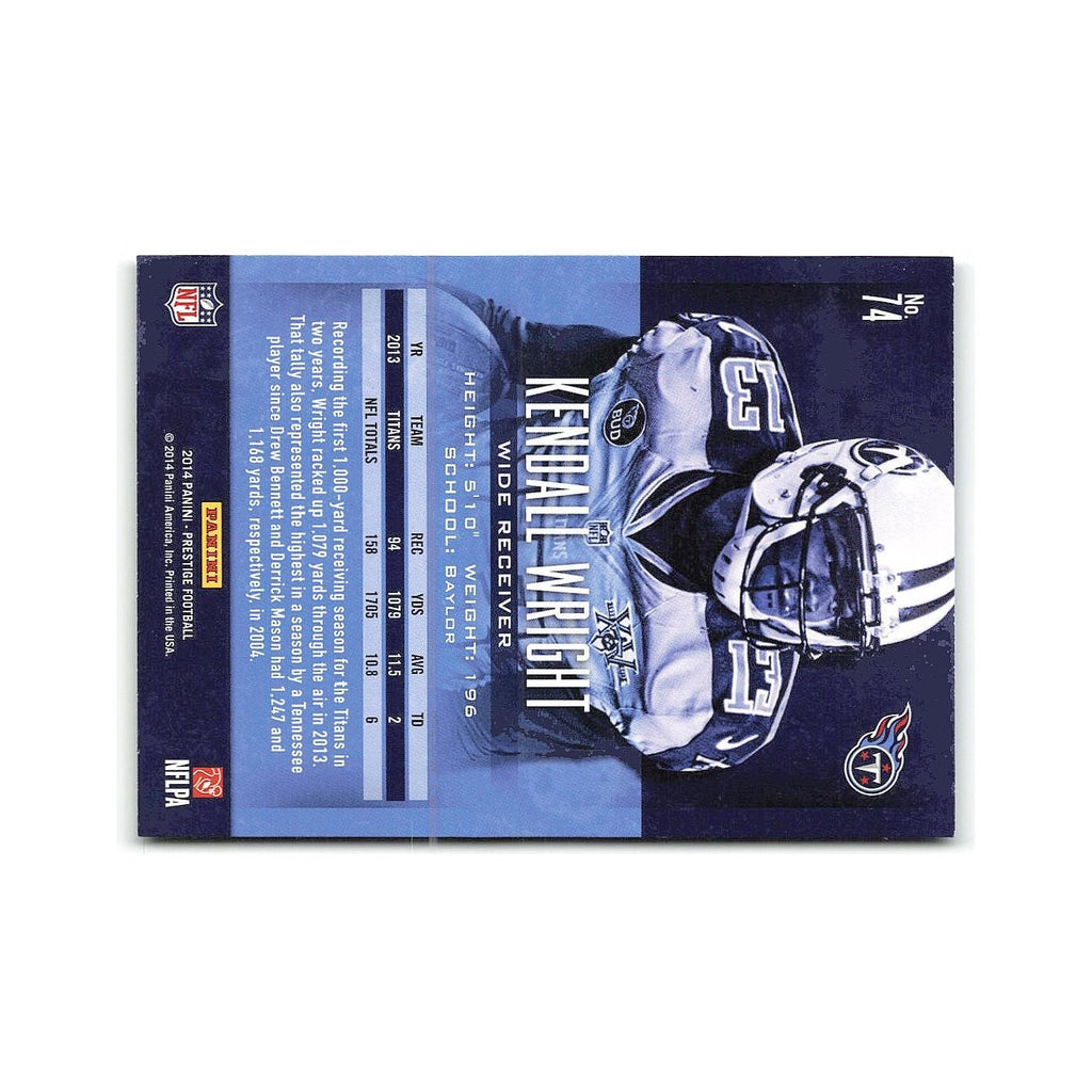 Kendall Wright 2014 Panini Prestige #74 Tennessee Titans Football Card NM