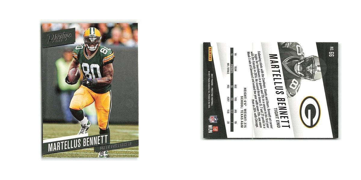 Martellus Bennett 2017 Panini Prestige #66 Green Bay Packers Football Card NM
