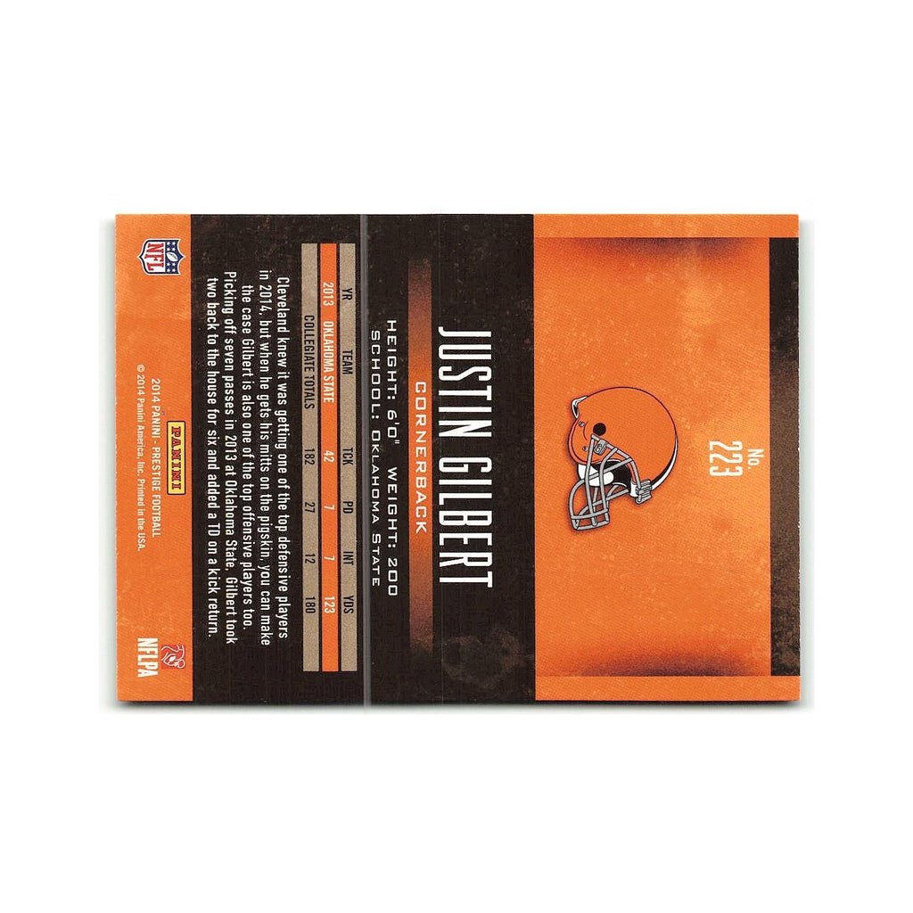 Justin Gilbert Rookie 2014 Panini Prestige #223 Cleveland Browns NM