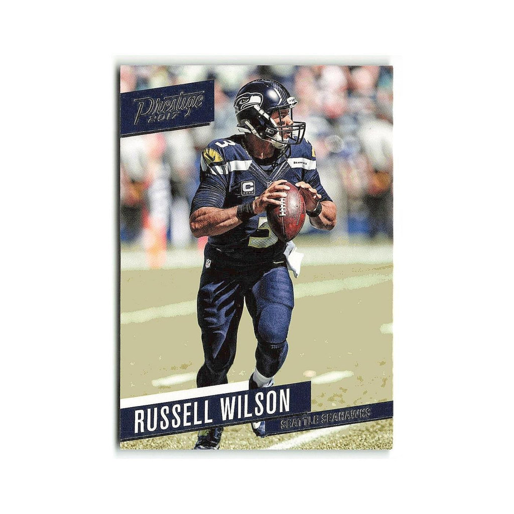 Russell Wilson 2017 Panini Prestige #136 Seattle Seahawks Football Card NM
