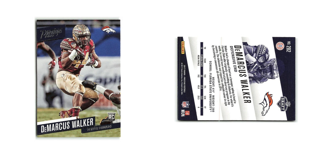 DeMarcus Walker Rookie 2017 Panini Prestige #282 Denver Broncos Football Card NM