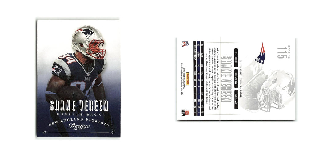 Shane Vereen 2013 Panini Prestige #115 New England Patriots Football Card NM
