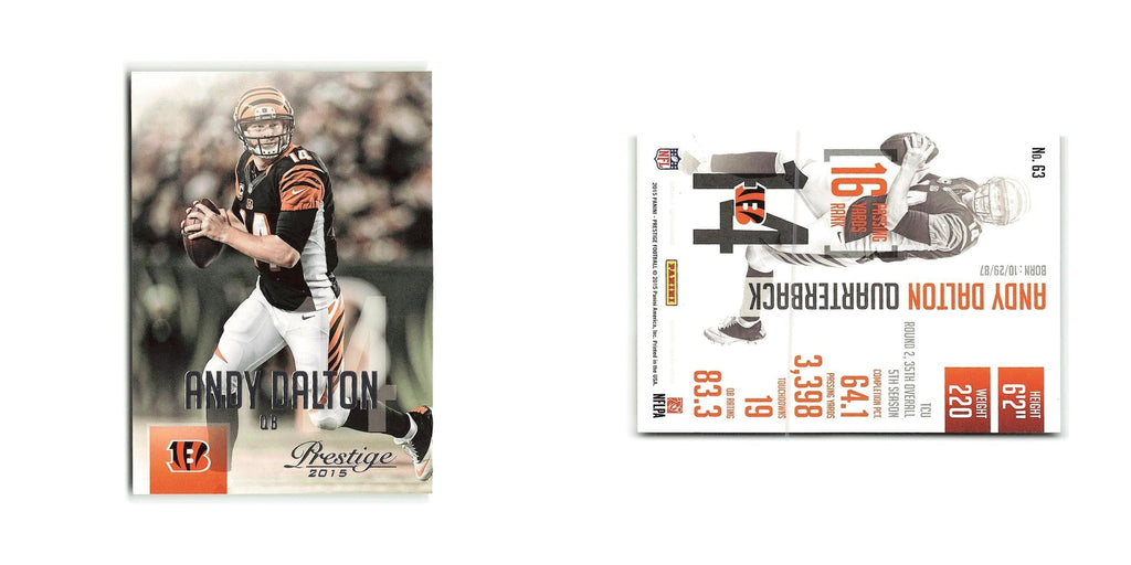 Andy Dalton 2015 Panini Prestige #63 Cincinnati Bengals Football Card NM
