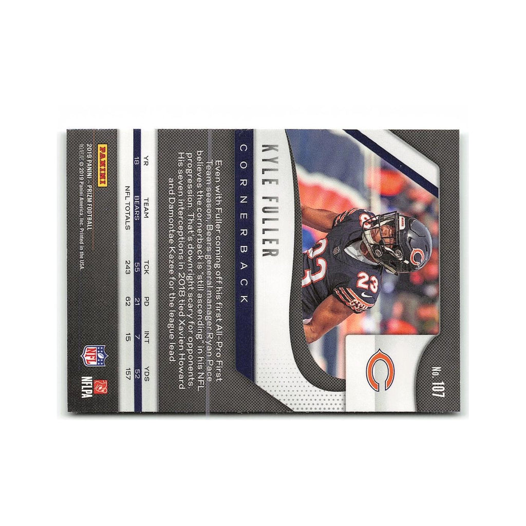 Kyle Fuller 2019 Panini Prizm #107 Chicago Bears Football Card NM