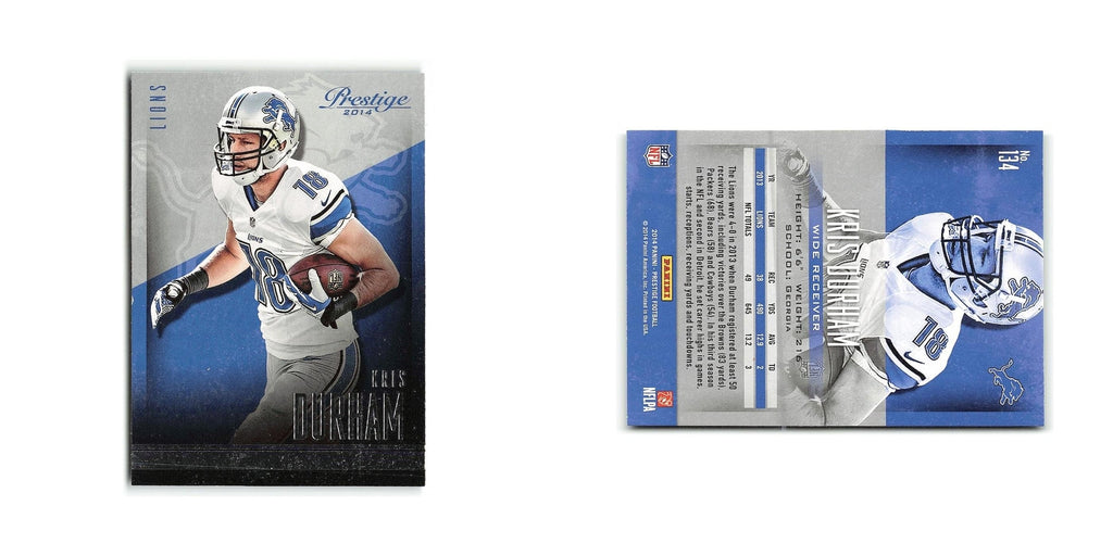 Kris Durham 2014 Panini Prestige #134 Detroit Lions Football Card NM