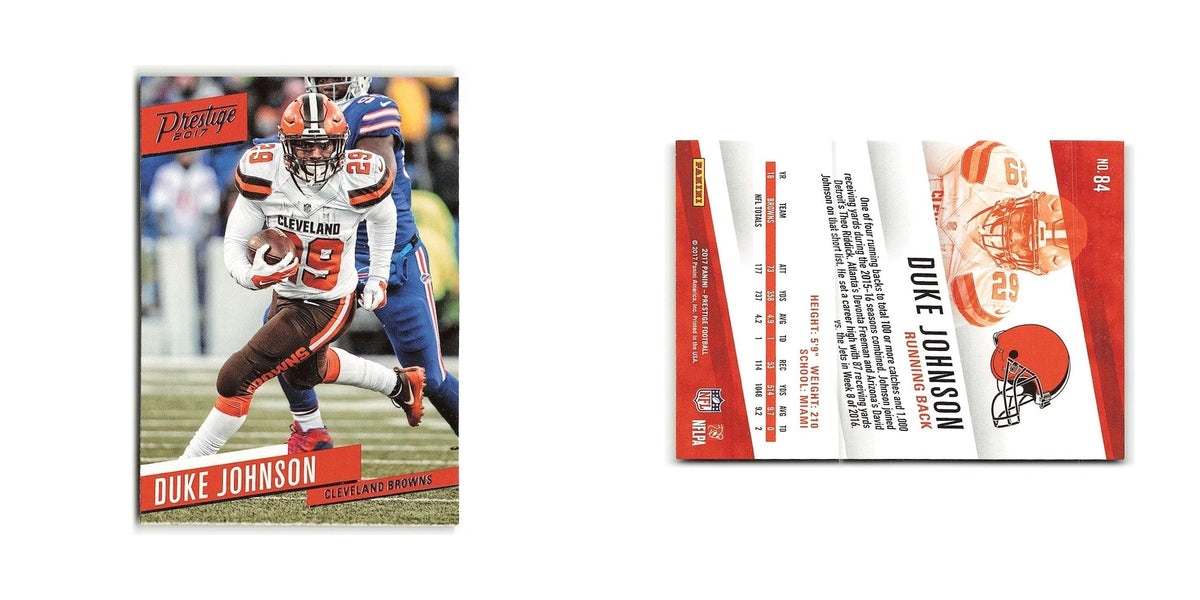 Duke Johnson 2017 Panini Prestige #84 Cleveland Browns Football Card NM