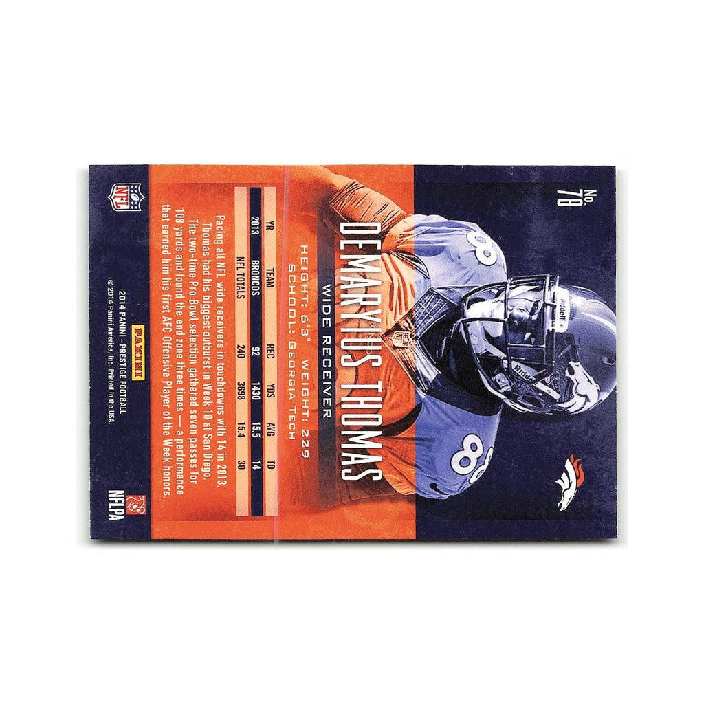 Demaryius Thomas 2014 Panini Prestige #78 Denver Broncos Football Card NM