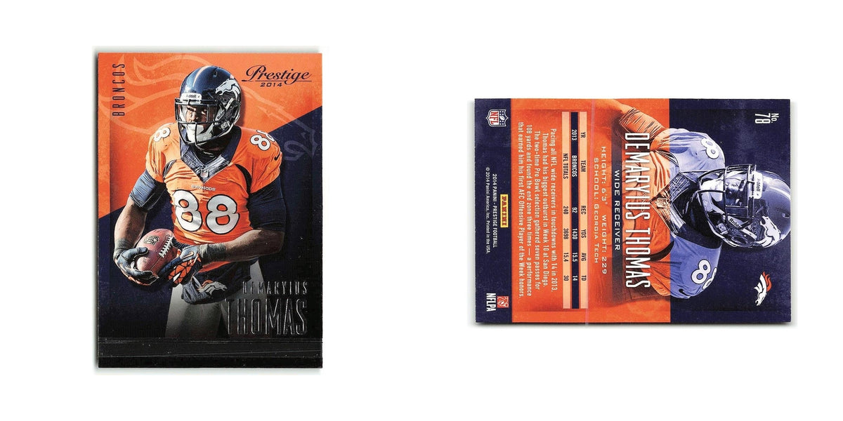 Demaryius Thomas 2014 Panini Prestige #78 Denver Broncos Football Card NM