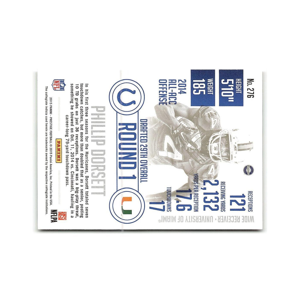 Phillip Dorsett Rookie 2015 Panini Prestige #276A Indianapolis Colts NM