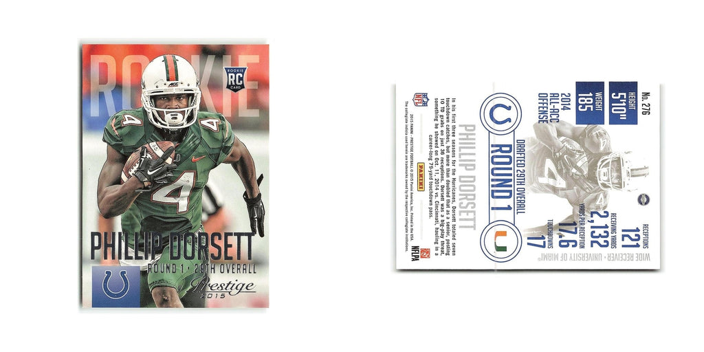Phillip Dorsett Rookie 2015 Panini Prestige #276A Indianapolis Colts NM