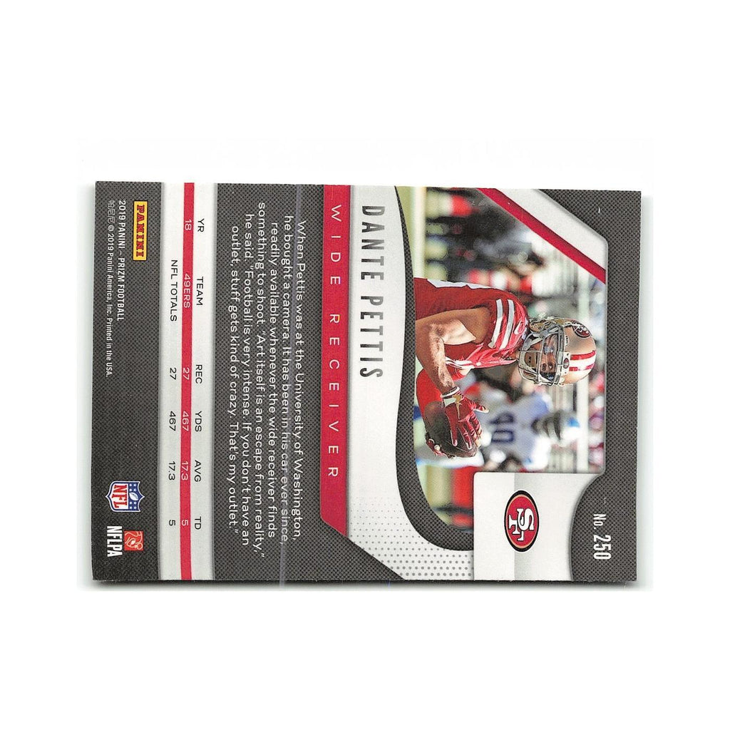 Dante Pettis 2019 Panini Prizm #250 San Francisco 49ers Football Card NM