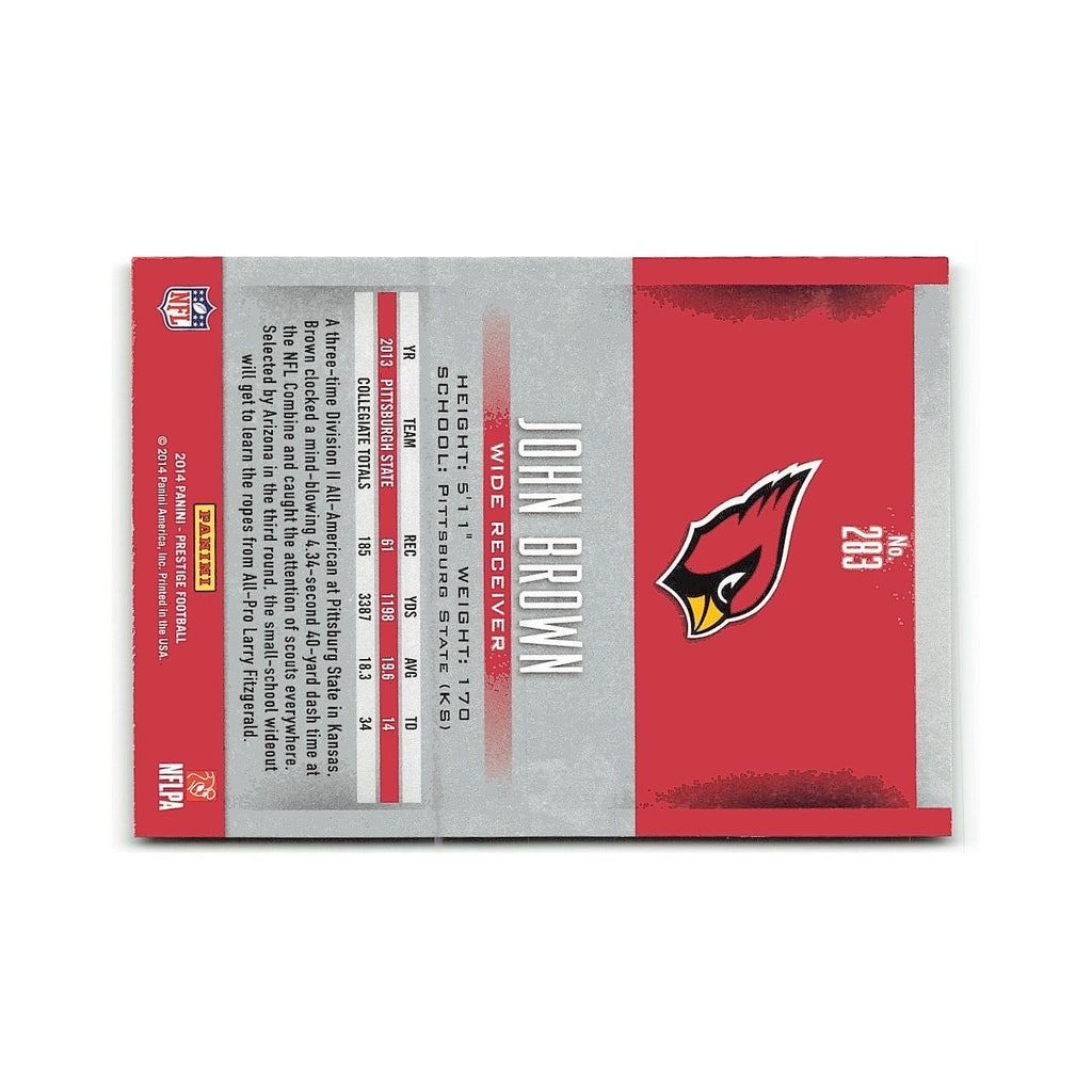 John Brown Rookie 2014 Panini Prestige #72 Arizona Cardinals Football Card NM