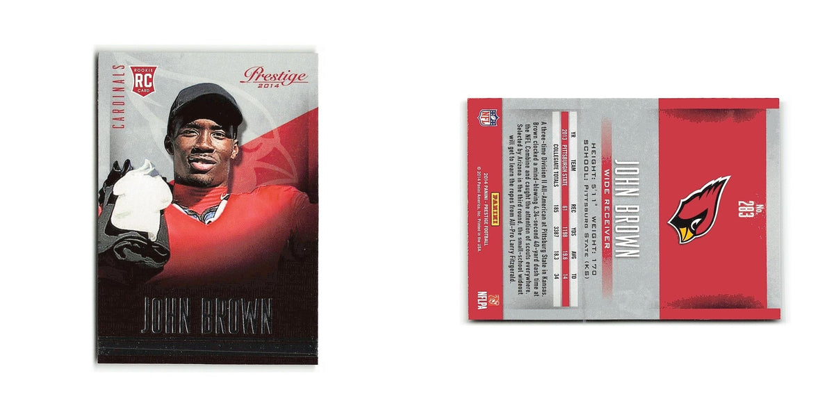 John Brown Rookie 2014 Panini Prestige #72 Arizona Cardinals Football Card NM
