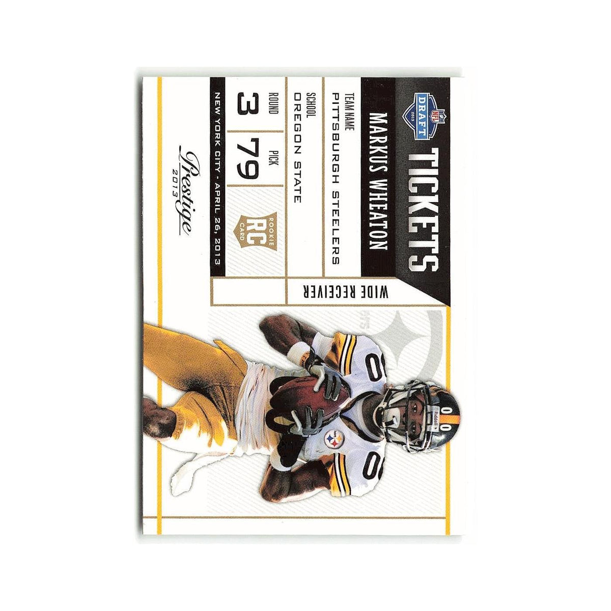 Markus Wheaton Rookie 2013 Panini Prestige #14 Pittsburgh Steelers NM